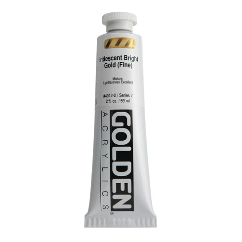 GOLDEN HEAVY BODY ACRYLIC IRIDESCENT GOLD 2 OZ